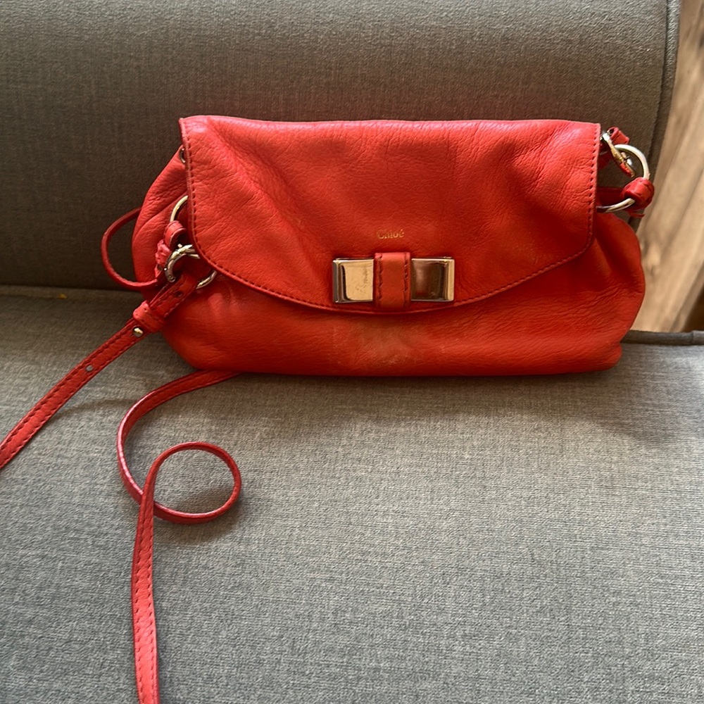 Chloe Lily pink crossbody purse pink